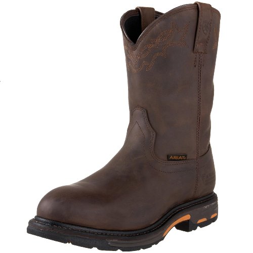 Ariat WorkHog Waterproof Work Boots Mens Round Toe Western Work Boot