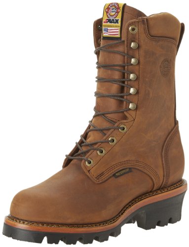 Justin Original Work Boots Mens Jmax Logger Steel TE Steel Toed Work Shoe
