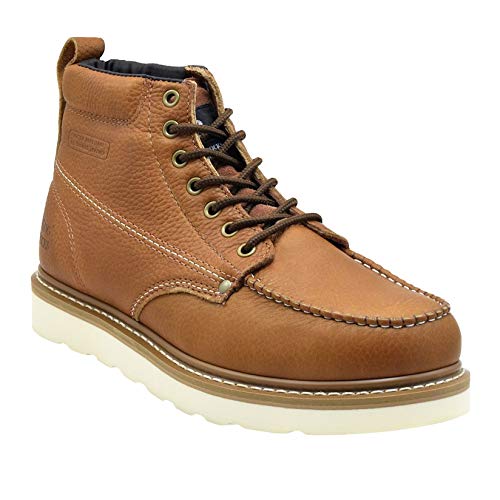 King Rocks Mens Moc Toe Construction Boots Work Shoes