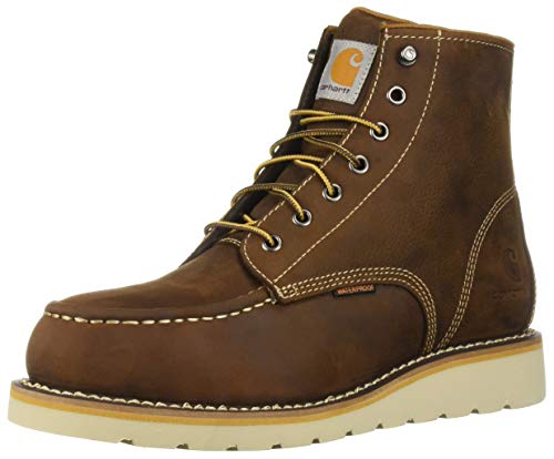 Carhartt Mens 6 Inch Waterproof Wedge Steel Toe Work Boot